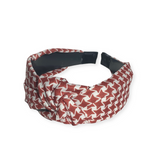 Houndstooth Knot Wide Headband