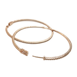 French Clasp Pave XL 2.25” Hoops