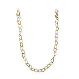 18K Gold Filled Heart Link Chain Anklet