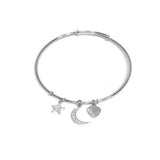 Moon Star CZ Bangle