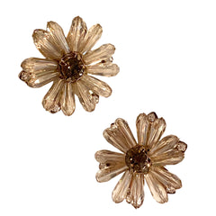 Karen Crystal Flower Statement Studs