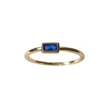 Noelia Sapphire Rectangle Stackable Ring