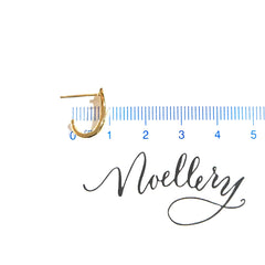 Thick Hook Huggie Hoops Studs