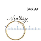 Sterling Silver Hoops Gold Thick