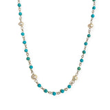 Turquoise Pearlea Pearl Choker