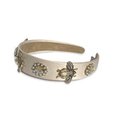 Bumble Bee Pearl Charms Thin Headband