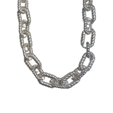 Jumbo Twisted Chain Link Necklace