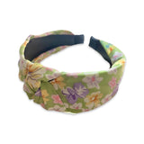 Pastel Flower Knot Wide Headband