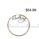 Sterling Silver Hoops Gold Thick