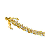 Sterling Silver Baguette Evening Tennis Bracelet