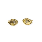 Sparkle Evil Eye Stud Earrings