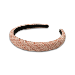 Noellery Tweed Puff Thin Headband