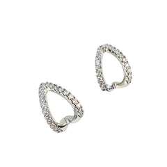 Double Hoop CZ Huggies