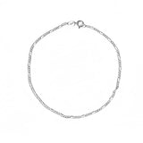 Figaro Thin Chain Link Anklet