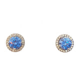 Adriene Birthstone Sparkle SILVER Studs