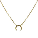Crescent Mini Horn Necklace