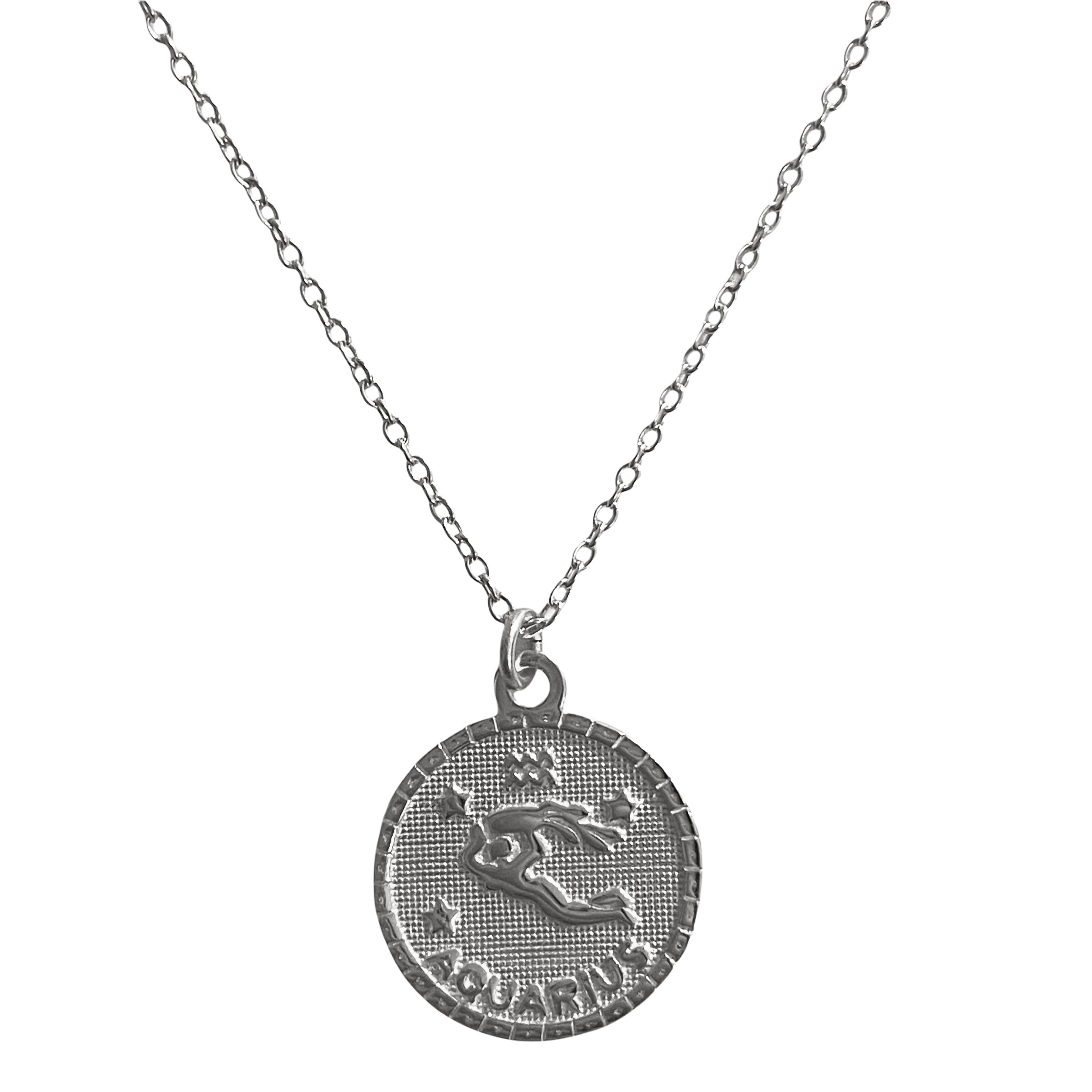 Latelita ZODIAC STAR SIGN NAME AQUARIUS - Necklace - silver coloured/silver-coloured  - Zalando.co.uk