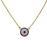 Evil Eye Disc Necklace