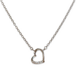 Mini Sideways Heart Necklace