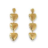 Golden Hearts Statement Earrings