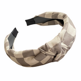 Checkered Knot Headband