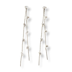 Krista Dainty Baguette Drop Earrings