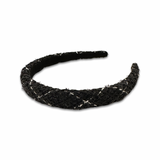 Noellery Tweed Puff Thin Headband