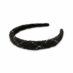 Noellery Tweed Puff Thin Headband