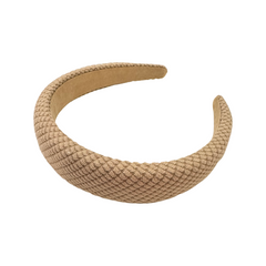 Noellery Snake Print Puff Headband