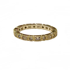 Noelia Patterned Deco Ring