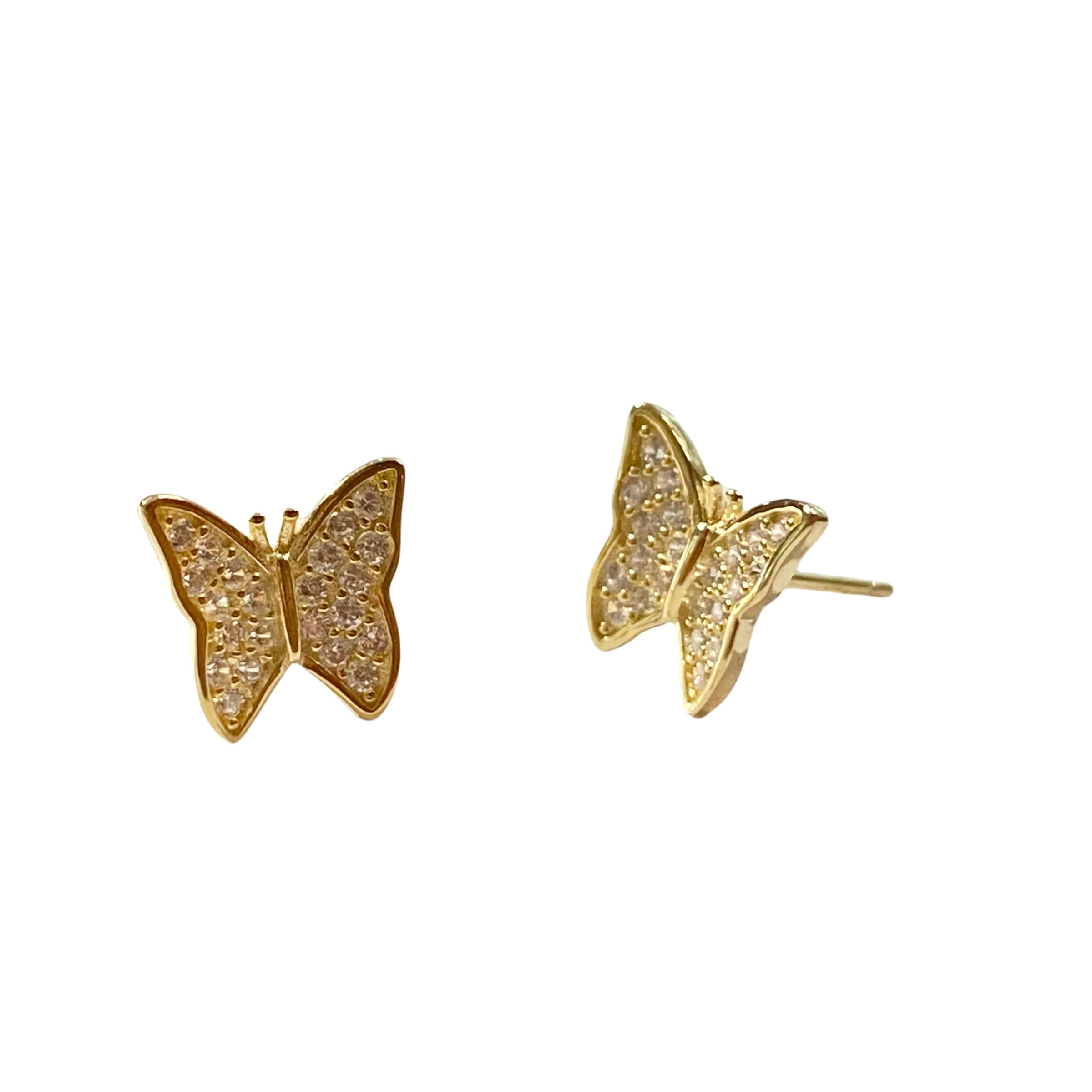 Sweet Pave Butterfly Earrings