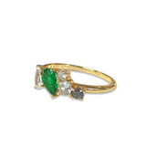 Noellery Emerald Cluster Ring