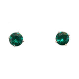 Amy Round Birthstone 7mm Studs