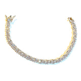Sterling Silver Baguette Evening Tennis Bracelet