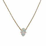 Opaline Hamsa Necklace
