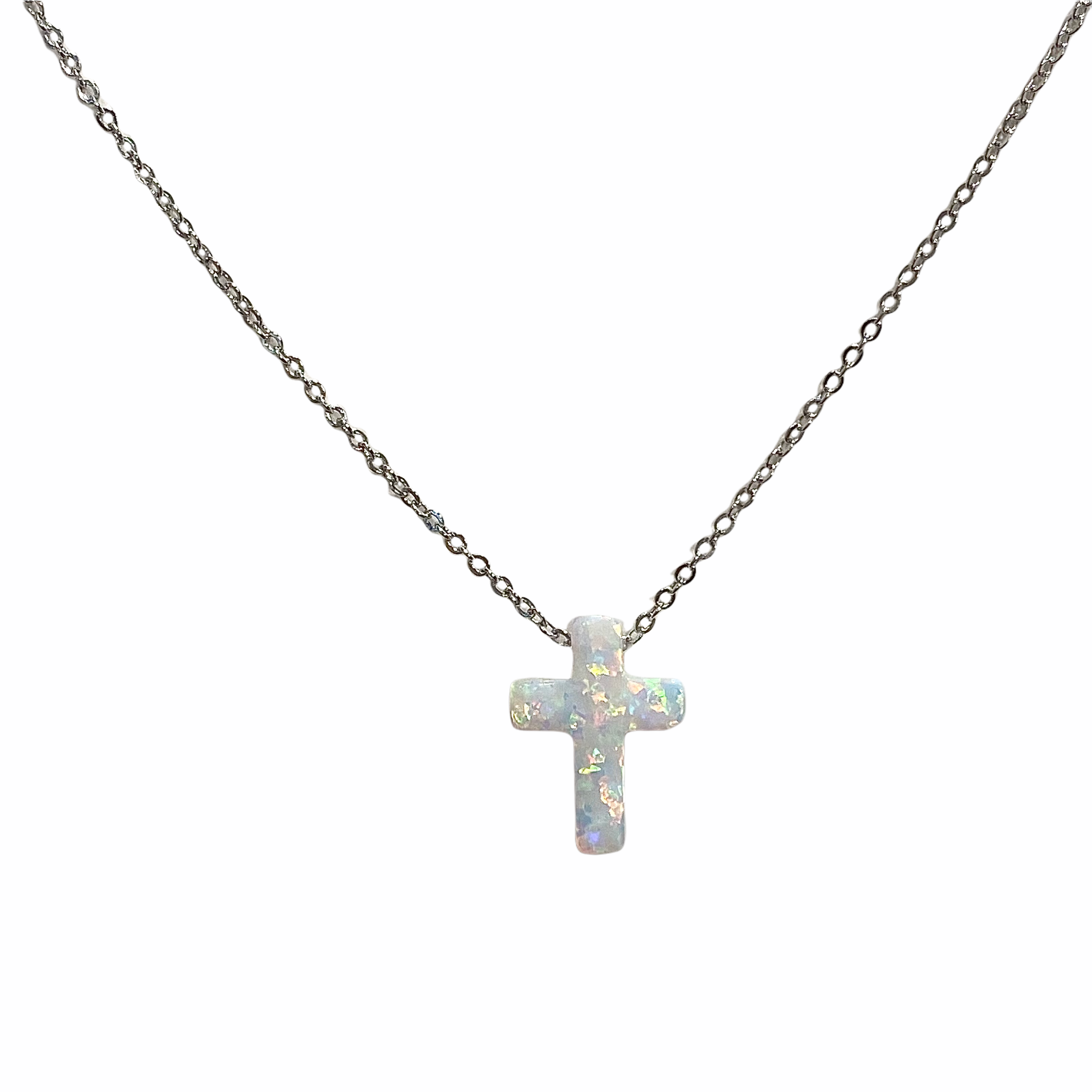 Opaline Cross Necklace