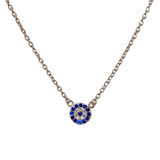 Evil Eye Small Disc Necklace