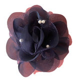 Mesh Pearl Flower Brooch