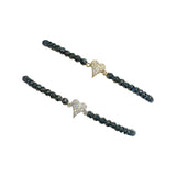 Heart Hematite Stretch Bracelet