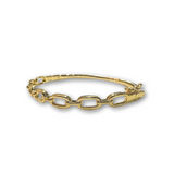 Noellery Plain Chain Bangle Bracelet