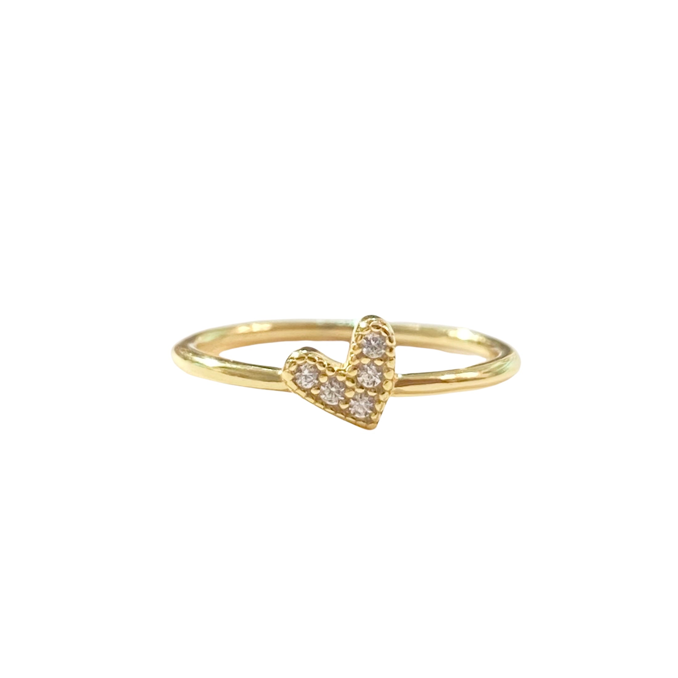Amore Heart Sparkle Ring