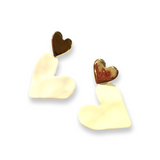 Heart Color Statement Earrings