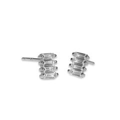 Amy Rectangle Baguette Studs