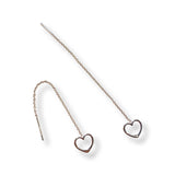 Heart Threader Earrings