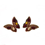 Karen Butterfly Cluster Stud Earrings