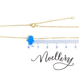 Opaline Hamsa Necklace