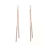 Krista Metal Bar Long Earrings