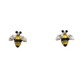 Bumble Bee Brass Earrings