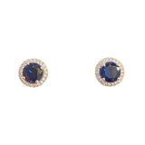 Adriene Birthstone Sparkle SILVER Studs