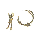 Deandra Gold Twist Knot Hoops